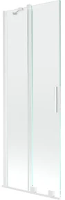 Mexen Velar parawan nawannowy 2-skrzydłowy rozsuwany 70 x 150 cm, transparent, biały - 896-070-000-01-20