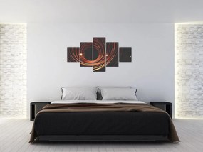 Obraz abstrakcyjnych linii (125x70 cm)
