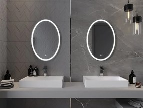 Mexen Elz lustro łazienkowe podświetlane 50 x 70 cm, LED 6000K, antypara - 9802-050-070-611-00