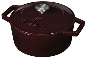 Berlinger Haus Garnel żeliwny z pokrywką Burgundy Line, 24 cm
