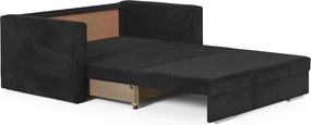 MEGA OKAZJA Sofa 2os rozkładana COMA z funkcją spania CZARNA Tkanina DOT100 Czarny