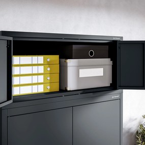 Nadstawka na szafę EWA Compact 800 x 380 x 400 mm, antracytowa