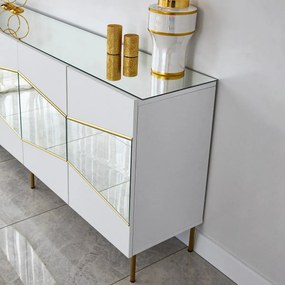 Szafka Nice White and Gold