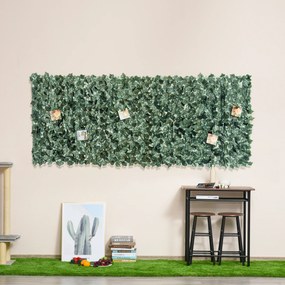 Outsunny Sztuczny żywopłot, imitacja pnącza, 240cm x 100cm. Kolor zielony