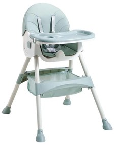 Krzesełko do karmienia tapicerowane miętowe – ergonomiczne