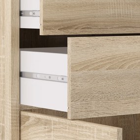 Regał do biura z drzwiami i szufladami Prima dąb sonoma