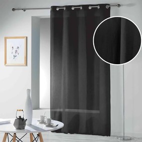 Czarna firanka 140x280 cm Telma – douceur d'intérieur