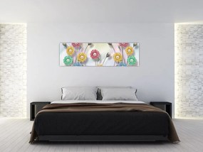 Obraz - Kolorowa łąka (170x50 cm)