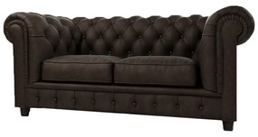 Ciemnobrązowa aksamitna sofa 178 cm Cambridge – Ropez