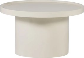 Szarobeżowy okrągły stolik ø 70 cm Veluna – WOOOD