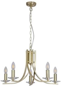 Searchlight 4165-5SB - Żyrandol na łańcuchu ASCONA 5xE14/60W/230V