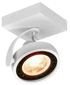 Biała lampa sufitowa z metalowym kloszem 12x12 cm Wally – GTV