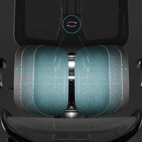 Fotel ergonomiczny czarny V-Kinetic