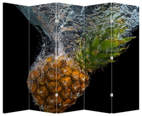 Parawan - Ananas w wodzie (210x170 cm)