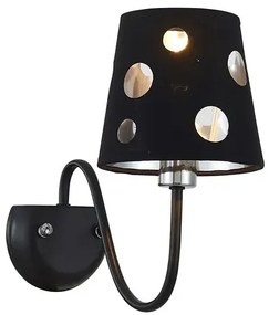 Czarny nowoczesny kinkiet z otworami D218 H4-C03