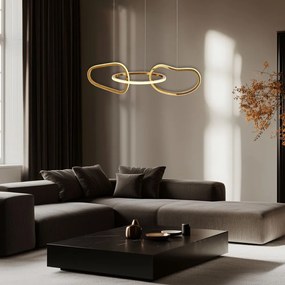 Lampa wisząca LED w kolorze złota Anneli – Candellux Lighting