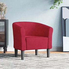 Czerwony fotel klubowy do salonu  C6-W56