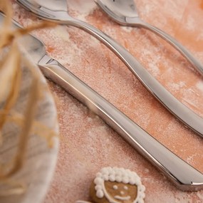 Sztućce 24 szt. ze stali nierdzewnej w kolorze srebra Shape – Orion