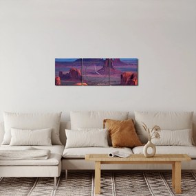 Obraz - Hunts Mesa (z zegarem) (90x30 cm)