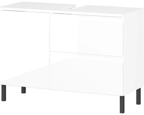 Biała szafka pod umywalkę 80x56 cm Salinas – Germania