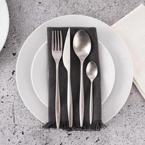 Sztućce ze stali nierdzewnej w kolorze srebra 24 szt. – Orion