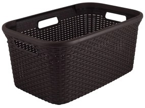 Brązowy kosz na pranie Curver Style Basket, 45 l