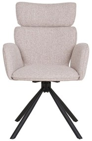 Beżowe tapicerowane fotele jadalniane zestaw z podłokietnikami 2 szt. Cordoba – House Nordic