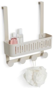 Półka prysznicowa bez wiercenia na drzwi kabiny EASY beżowa, 30 x 11,5 x 33,8 cm