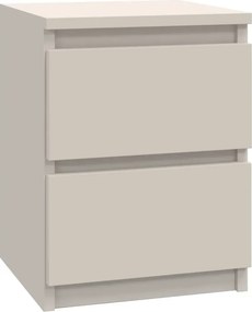 Minimalistyczny stolik nocny z szufladami kaszmir L4-P21