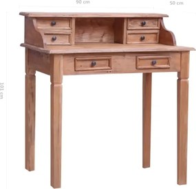 Brązowy sekretarzyk z szufladami - Iros
