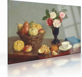 Obraz na szkle - Henri Fantin-Latour, Still  Life, reprodukcje (70x50 cm)