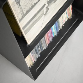 Czarny metalowy regał na kółkach 40x73x38 cm Tower – YAMAZAKI