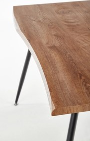 Loftowy stół na czterech nogach z nierozkładanym blatem Larson