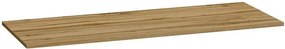 Blat łazienkowy pod umywalkę 120 cm złoty dąb - Olia 7X