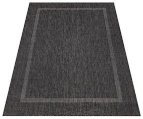 Dywan zewnętrzny Relax ramka czarny 60 cm x 100 cm