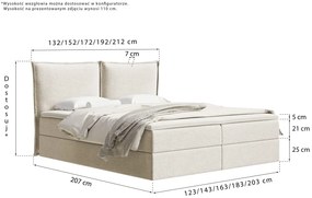 Łóżko kontynentalne Pillow