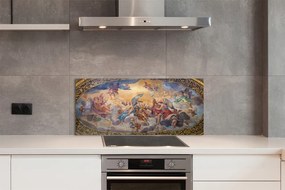 Panel szklany do Kuchni Artystyczna Wizja Aniołów