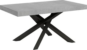 Stół rozkładany 160/264x90 cm Volantis cementu nogi antracytowe