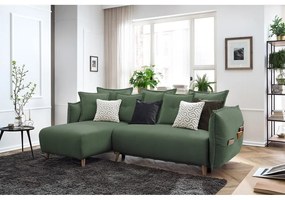 Zielony rozkładany narożnik (róg zmienny) Nessa – Bobochic Paris