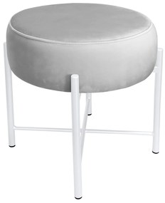 Taboret Pola noga metalowa biała MG39