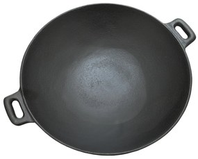 Cattara 13069 Patelnia grillowa Wok Żeliwo, śr. 31 cm