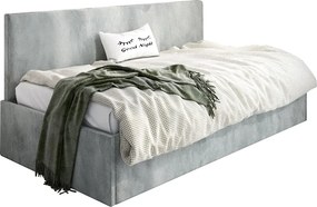 Popielate łóżko sofa z oparciem G8-T76