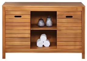 Szafka pod umywalkę z drewna akacjowego - 130 cm - PULUKAN