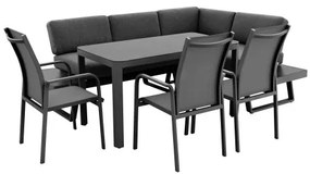 EXPERT PLUS AVERSA KERAMIK - zestaw ogrodowy aluminiowy 6-elementowy