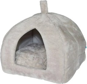 Pluszowe legowisko dla psa/kota HUISE 40x35 cm, jasnoszare