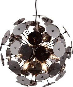 Lampa wisząca w kolorze matowej czerni Discalgo – Trio