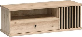 Szafka RTV ALMERIA - Dąb artisan / Bez stelaża / 124 cm