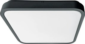 Brilagi-LED Sufitowe oświetlenie łazienkowe z czujnikiem ZENNA LED/24W/230V 34,5x34,5 cm IP44 antracyt