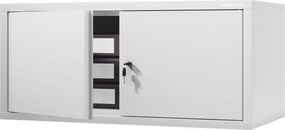 Metalowa nadstawka do szafy biurowej Ewa Compact, kolor biały