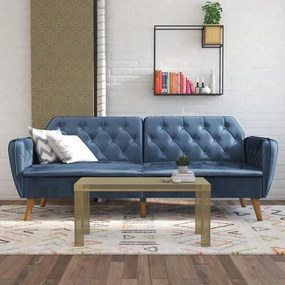 Niebieska rozkładana sofa 211 cm Tallulah – Novogratz